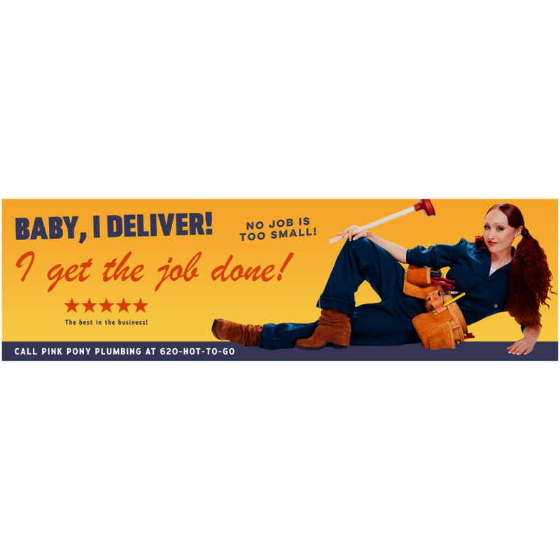 The Plumber: Baby, I Deliver Bumper Sticker